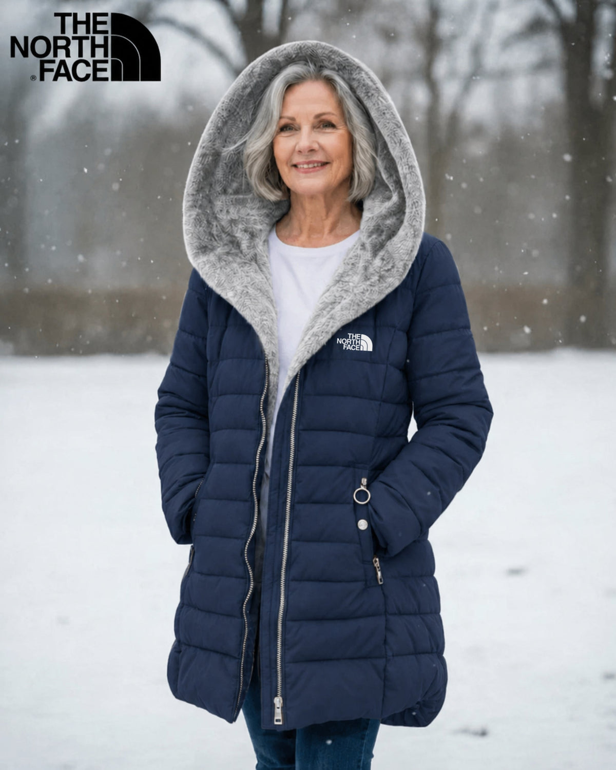 TNF Fleece Lined Quilted Coat - CLEARANCE SALE