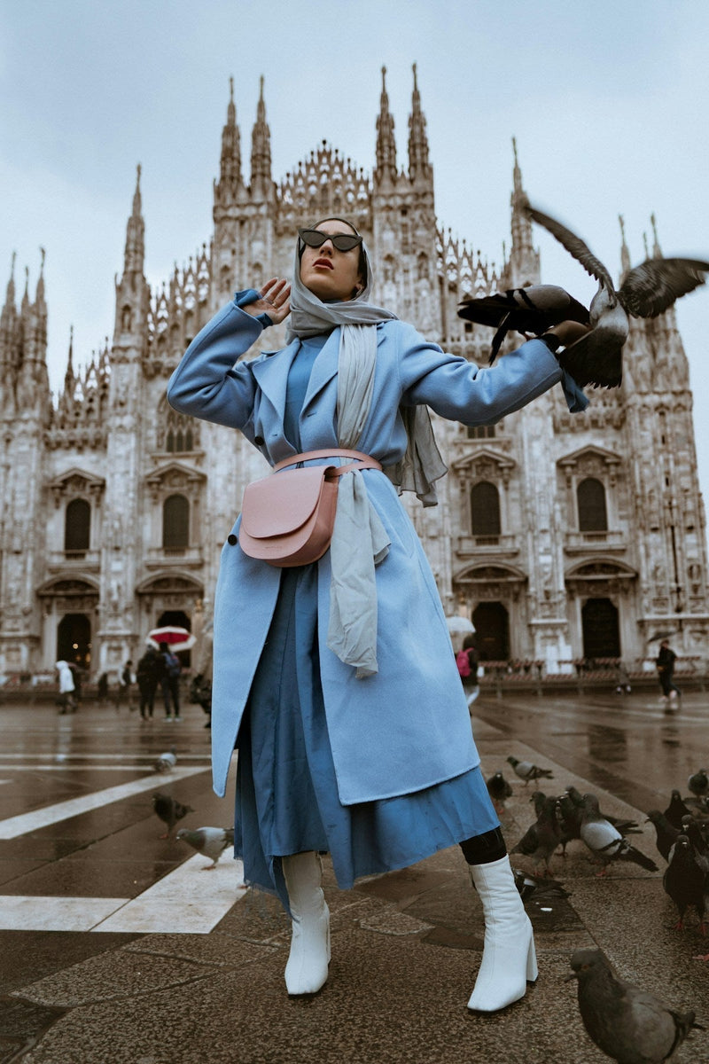 Wool Trench Coat — Stone —  premium fashion