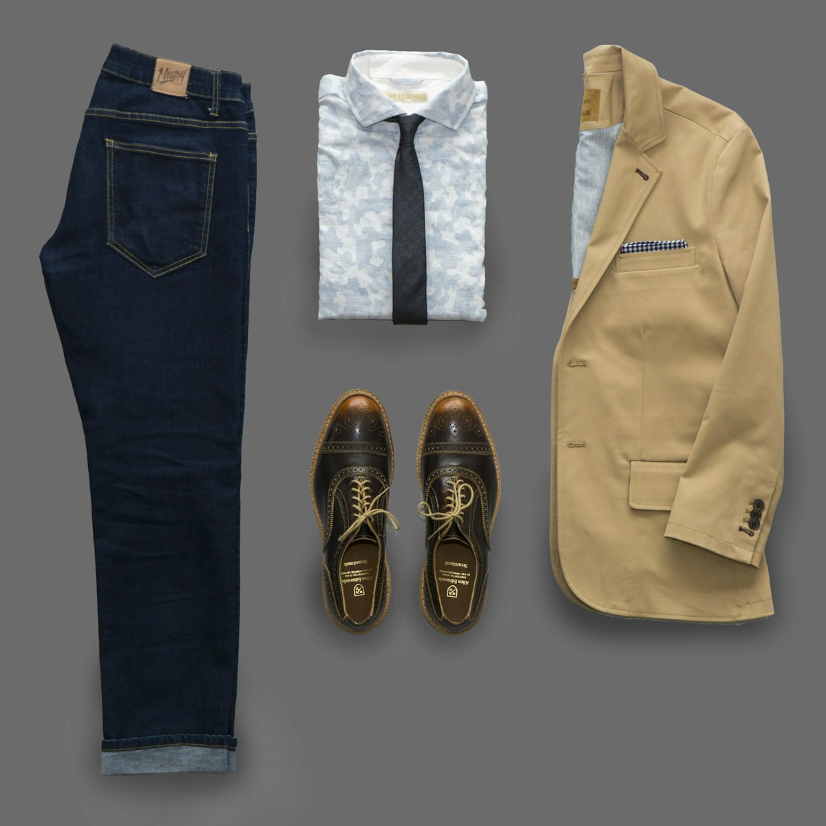 Linen Blazer — Stone —  premium fashion
