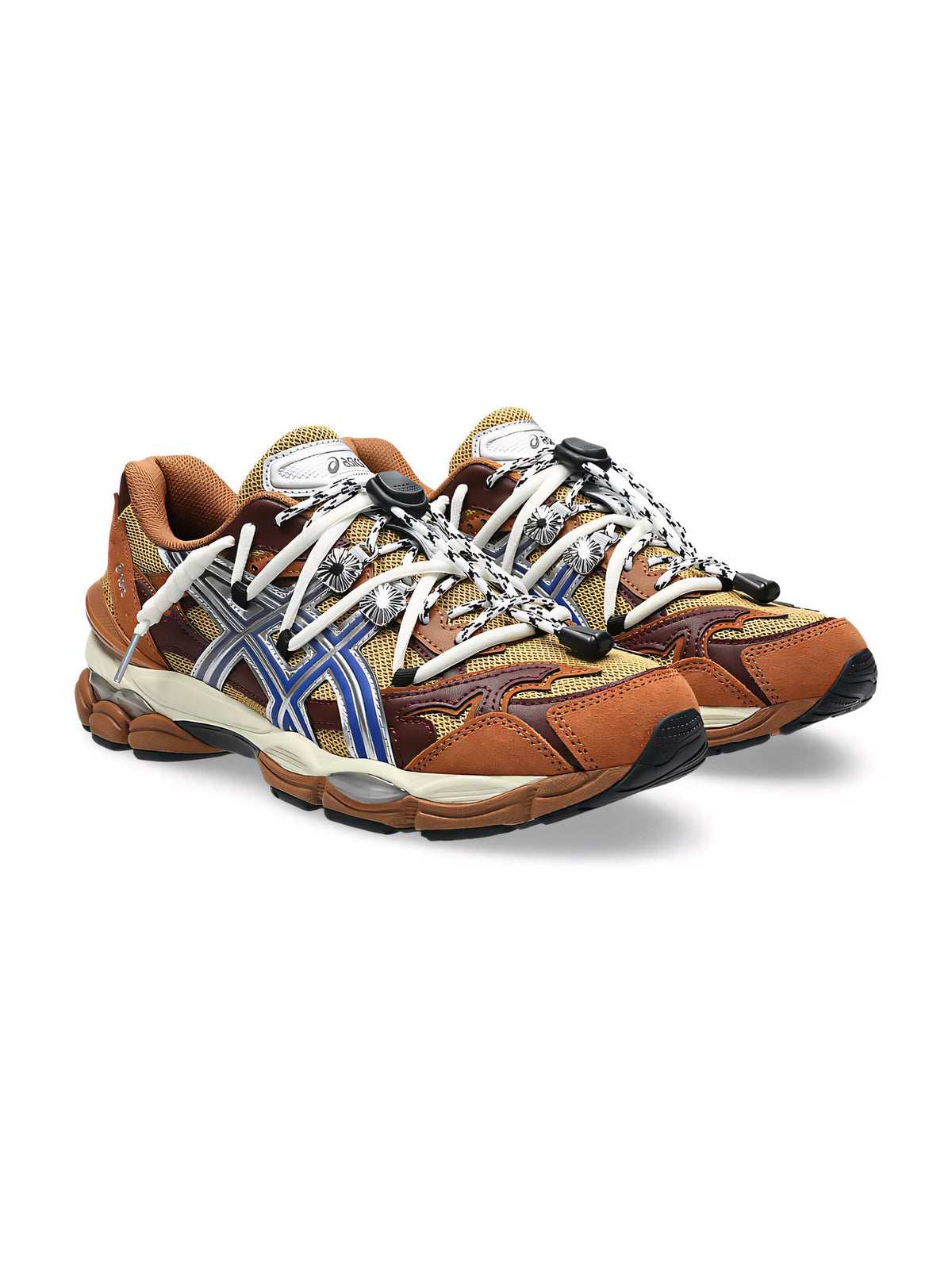TOGA × ASC Gel-Cumulus 16 TG « Brown Blue » – front three-quarter view
